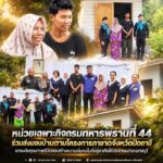 หน่วยเฉพาะกิจกรมทหารพรานที่ 44 ร่วมส่งมอบบ้านตามโครงการกาชาดจังหวัดปัตตานี ยกระดับคุณภาพชีวิตและสร้างความมั่นคงในที่อยู่อาศัยให้ประชาชนอำเภอสายบุรี จังหวัดปัตตานี
