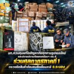 บก.ควบคุมแก้ไขปัญหาภัยคุกคามรูปแบบใหม่และปราบปรามภัยแทรกซ้อนฯ ทภ.4 ร่วมศุลกากรภาคที่ 1 ตรวจยึดสินค้าต้องสงสัยเลี่ยงภาษี จ.ระนอง