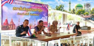 กองร้อยทหารพรานที่ 4308 ร่วมประชุมสภาสันติสุขตำบลท่าเรือ รับฟังปัญหา ประสานความร่วมมือ พัฒนาชุมชนอย่างยั่งยืน