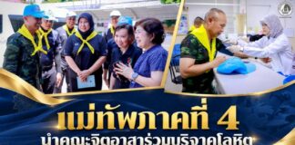 แม่ทัพภาคที่ 4 นำคณะจิตอาสาร่วมบริจาคโลหิต ถวายเป็นพระราชกุศล เนื่องในวันนวมินทรมหาราช 13 ตุลาคม 2569