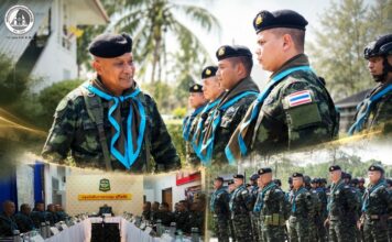 พื้นที่ชายแดนมั่นคง ผบ.บก.ควบคุม สุริโยทัย ลงพื้นที่พบปะกำลังพล มอบนโยบาย เสริมความพร้อมปฏิบัติภารกิจป้องกันชายแดน