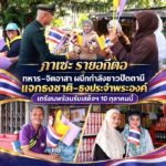 “กาเซะ รายอกีตอ” ทหาร–จิตอาสา ผนึกกำลังชาวปัตตานี แจกธงชาติ–ธงปนะจำพระองค์ เตรียมพร้อมรับเสด็จฯ 10 ตุลาคมนี้