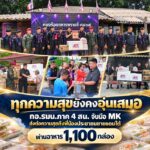 “ทุกความสุขยังคงอุ่นเสมอ” กอ.รมน.ภาค 4 สน. จับมือ MK ส่งต่อความสุขถึงพี่น้องประชาชนชายแดนใต้ ผ่านอาหาร 1,100 กล่อง