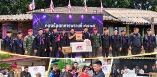 “ทุกความสุขยังคงอุ่นเสมอ” กอ.รมน.ภาค 4 สน. จับมือ MK ส่งต่อความสุขถึงพี่น้องประชาชนชายแดนใต้ ผ่านอาหาร 1,100 กล่อง