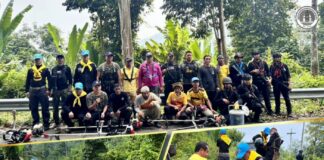ร่วมมือ ร่วมใจ พัฒนา ทหารพราน 47 ร่วมกับ อส.ชคต.ห้วยกระทิง ปรับภูมิทัศน์เส้นทาง บ้านตรือปา–กูวา เพิ่มความปลอดภัยผู้ใช้รถใช้ถนน