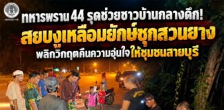 ทหารพราน 44 รุดช่วยชาวบ้านกลางดึก! สยบงูเหลือมยักษ์ซุกสวนยาง พลิกวิกฤตคืนความอุ่นใจให้ชุมชนสายบุรี