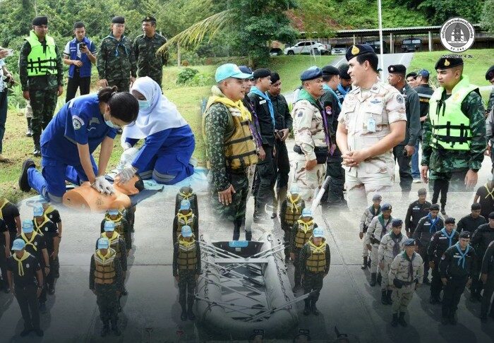 ร.152 พัน 1 ร่วมตรวจความพร้อมบรรเทาสาธารณภัย รับมืออุทกภัยพื้นที่บันนังสตา