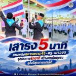“เสาธง 5 นาที” สานพลังทหารพราน 45–ครู–เยาวชน จุดประกายรักชาติ สร้างสายใยชุมชน สู่สันติสุขชายแดนใต้