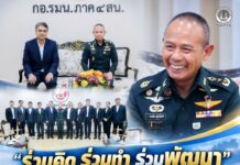 “ร่วมคิด ร่วมทำ ร่วมพัฒนา“ แม่ทัพภาคที่ 4 ให้การต้อนรับ ผอ.สำนักงานทางหลวงที่ 18 บูรณาการคมนาคม–ความปลอดภัย เดินหน้าพัฒนาโครงสร้างพื้นฐานชายแดนใต้