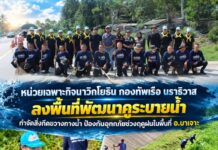 หน่วยเฉพาะกิจนาวิกโยธิน กองทัพเรือ นราธิวาส ลงพื้นที่พัฒนาคูระบายน้ำ กำจัดสิ่งกีดขวางทางน้ำ ป้องกันอุทกภัยช่วงฤดูฝนในพื้นที่ อ.บาเจาะ